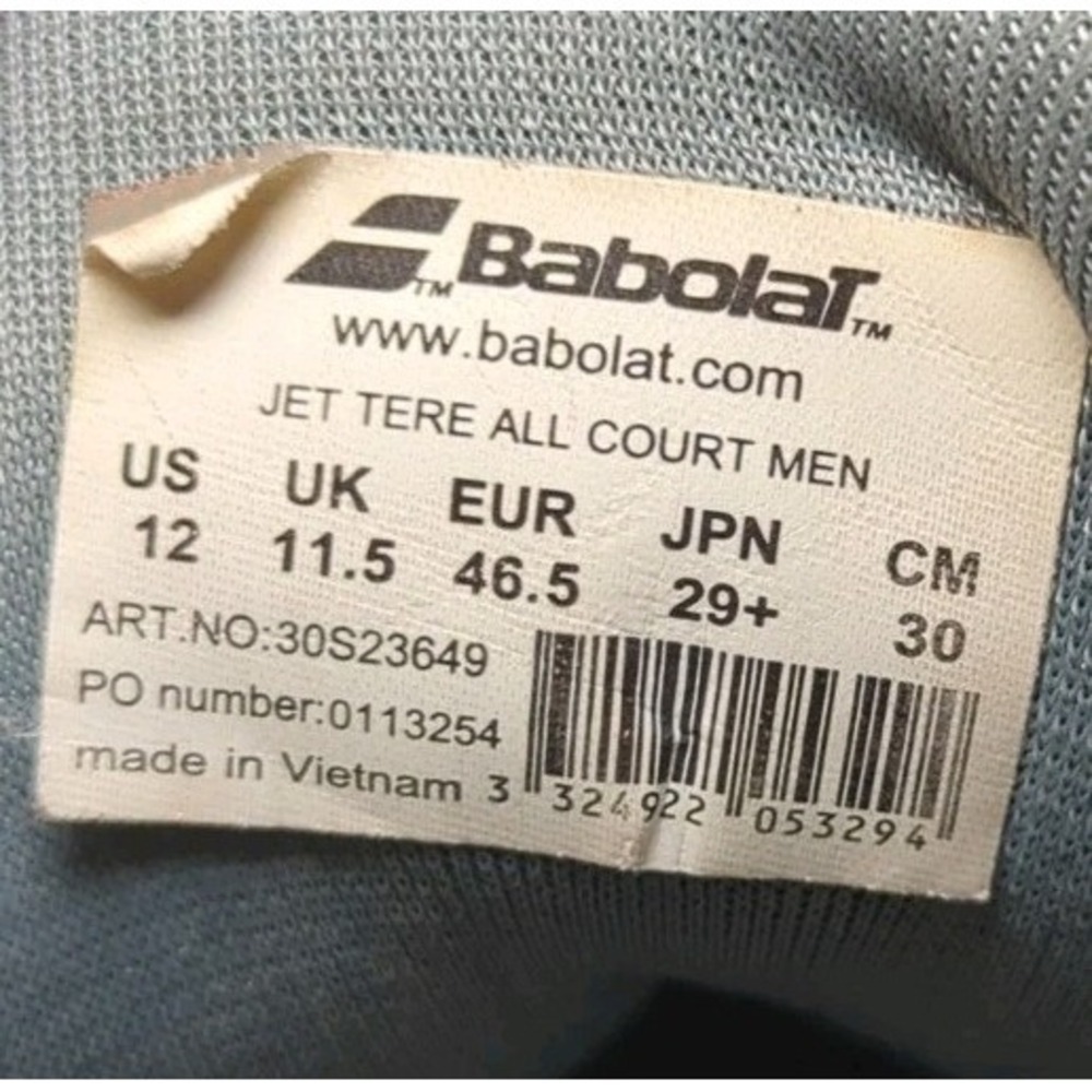 Babolat 2023 Jet Tere All Court Men's Tennis Shoes Sports Training 30S23649 EUC - Picture 8 of 15